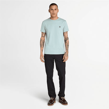 Timberland Dunstan River Short-Sleeve T-Shirt Silver Blue Men'S