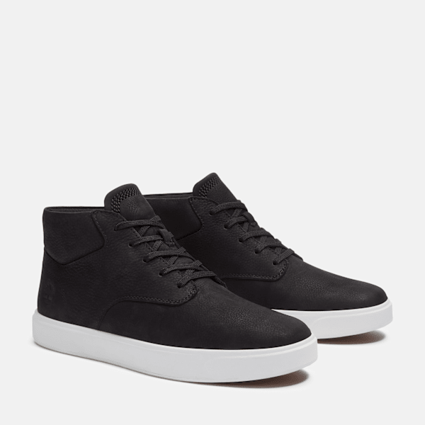 Timberland Emerson Street Mid Sneaker Black Nubuck Men'S