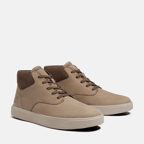 Timberland Emerson Street Mid Sneaker Grey Nubuck/Dark Brown Men'S