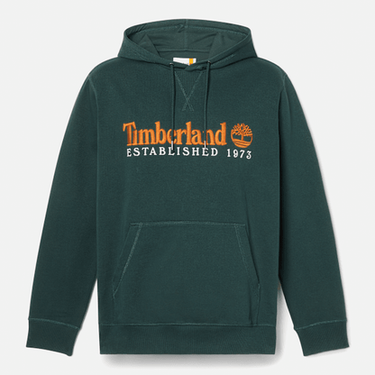 Timberland Established 1973 Loopback Hoodie Dark Forest Green Men'S