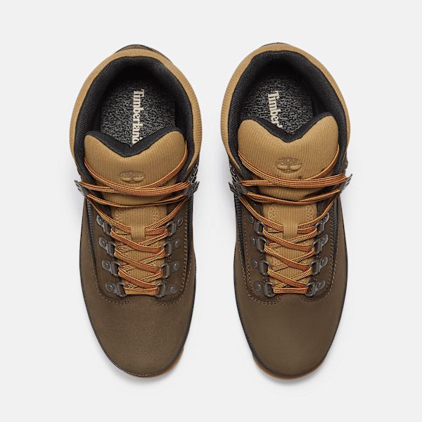 Timberland Euro Hiker Boot Dark Brown Nubuck/Black Men'S