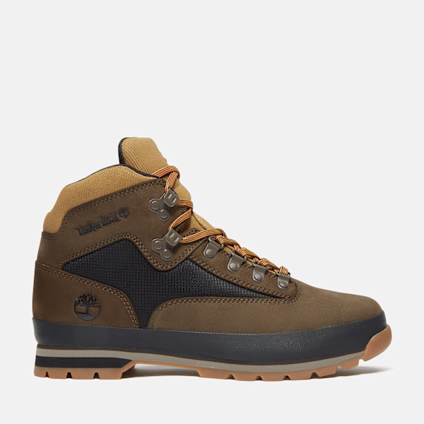 Timberland Euro Hiker Boot Dark Brown Nubuck/Black Men'S