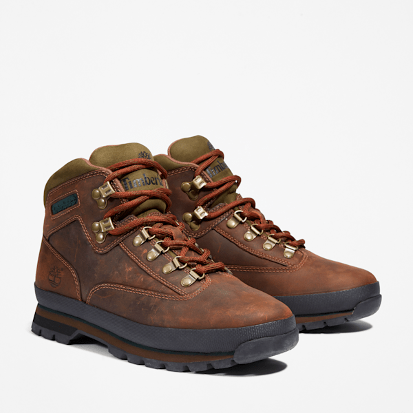 Timberland Mens Euro Hiker Leather Boot Brown