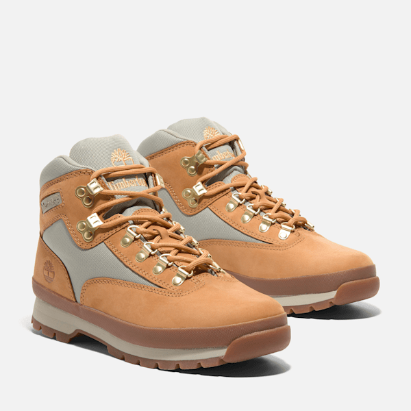 Timberland Mens Euro Hiker Mid Lace-Up Boot Wheat Nubuck