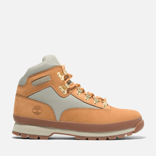 Timberland Mens Euro Hiker Mid Lace-Up Boot Wheat Nubuck