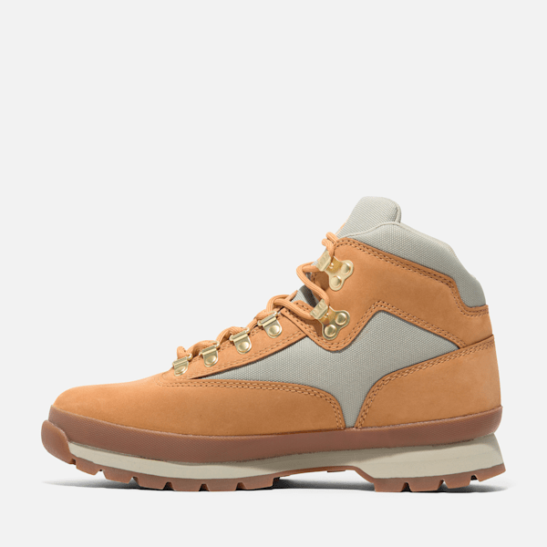 Timberland Mens Euro Hiker Mid Lace-Up Boot Wheat Nubuck