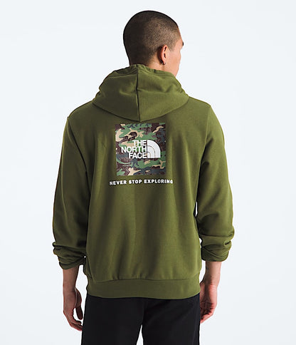 The North Face Men Evolution Box Camo Fill HoodieGraphic Sumac Woodland Green