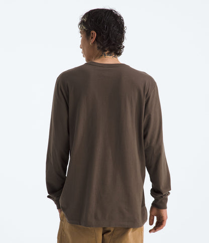 The North Face Men’s Evolution Simple Dome Regular Long-Sleeve Tee Smokey Brown