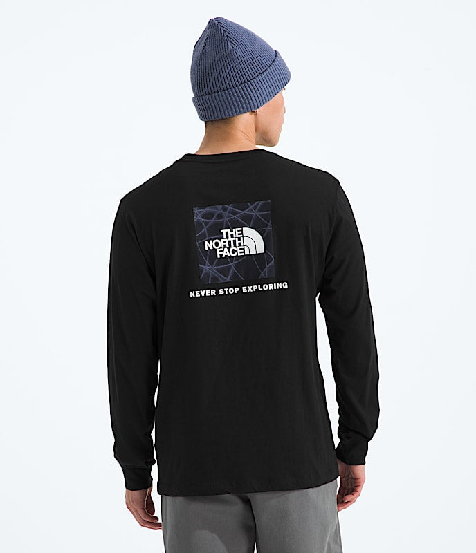 The North Face Men Evolution Sun Halos Box NSE Long-Sleeve TeeGraphic TNF Black