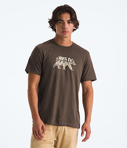 The North Face Men Evolution TNF Bear Short-Sleeve TeeGraphic Bark Mist Smokey Brown TNF Black