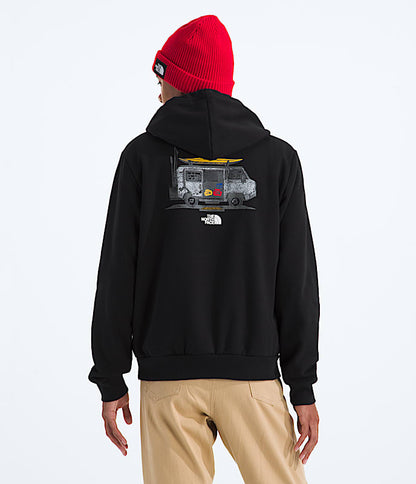 The North Face Men Evolution Van Life HoodieGraphic TNF Black White Dune