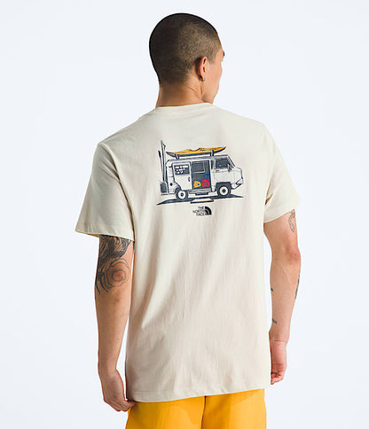 The North Face Men Evolution Van Life Short-Sleeve TeeGraphic White Dune TNF Black