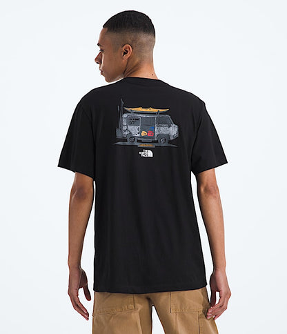 The North Face Men Evolution Van Life Short-Sleeve TeeGraphic White Dune TNF Black
