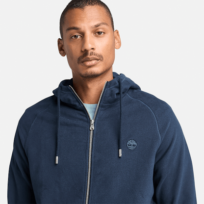 Timberland Exeter River Loopback Full Zip Hoodie Dark Sapphire Men'S