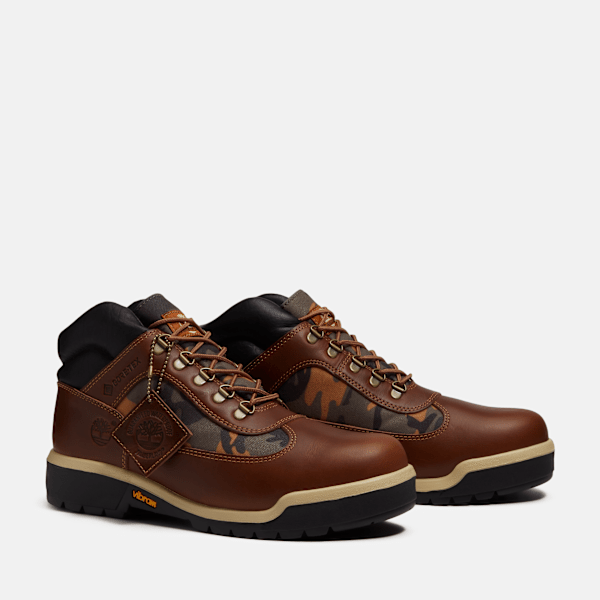 Timberland Field Boot With Gore-Tex Membrane Brown Full-Grain/Camo Men'S