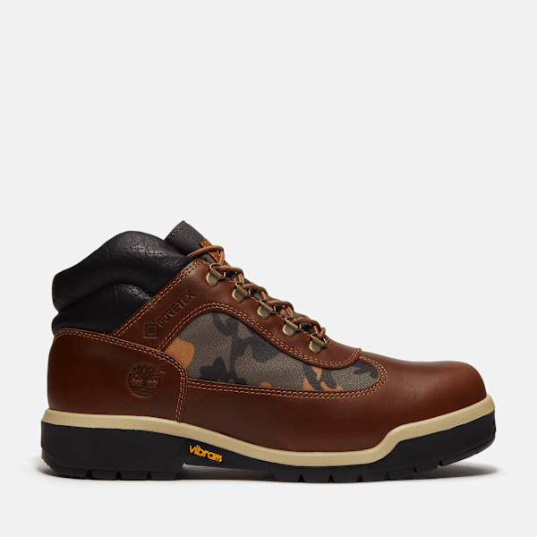 Timberland Field Boot With Gore-Tex Membrane Brown Full-Grain/Camo Men'S
