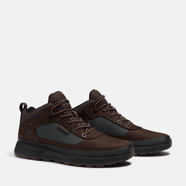 Timberland Field Trekker Sneaker Dark Brown Nubuck/Dark Green Men'S