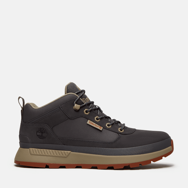 Timberland Field Trekker Sneaker Dark Grey Nubuck/Medium Brown Men'S