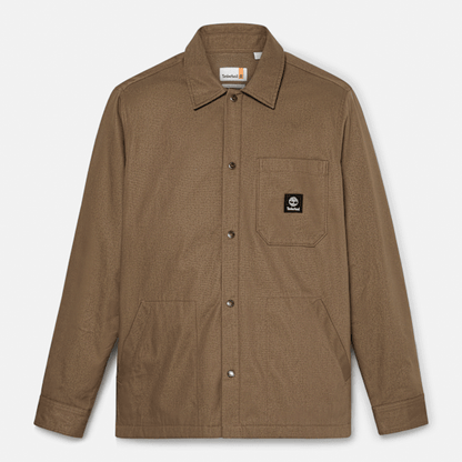 Timberland Fleece Lined Overshirt Chocolate Chip Men'S