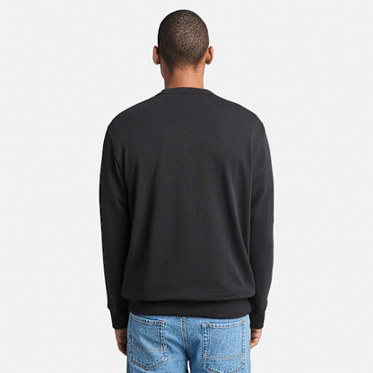 Timberland Front Timbs Graphic Crew Neck Sweatshirt Black Men'S