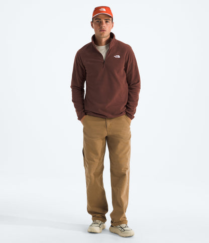 The North Face Men’s Glacier Fleece ¼-Zip Jacket Ember Soil