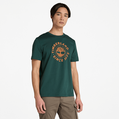 Timberland Graphic Short-Sleeve T-Shirt Dark Forest Green Men'S