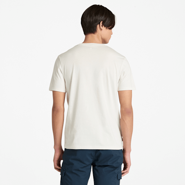 Timberland Graphic Short-Sleeve T-Shirt Vintage White Men'S