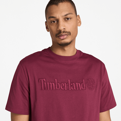 Timberland Hampton Short-Sleeve T-Shirt Burgundy Men'S