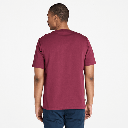Timberland Hampton Short-Sleeve T-Shirt Burgundy Men'S