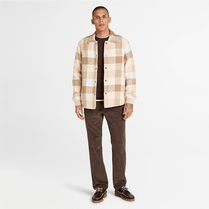 Timberland High-Pile Lined Overshirt Light Beige Men'S