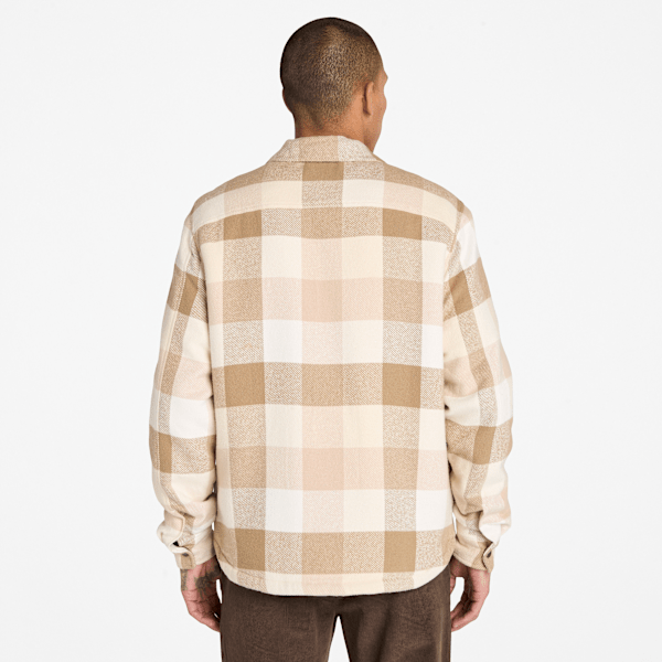 Timberland High-Pile Lined Overshirt Light Beige Men'S