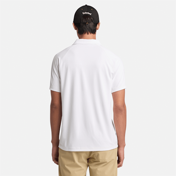 Timberland Instant Coolness Short-Sleeve Polo Shirt White Men'S