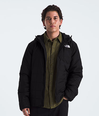 The North Face Men Junction Insulated Hoodie Smoked Pearl TNF Black