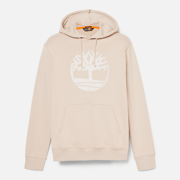 Timberland Kennebec River Tree Logo Hoodie Taupe Men'S