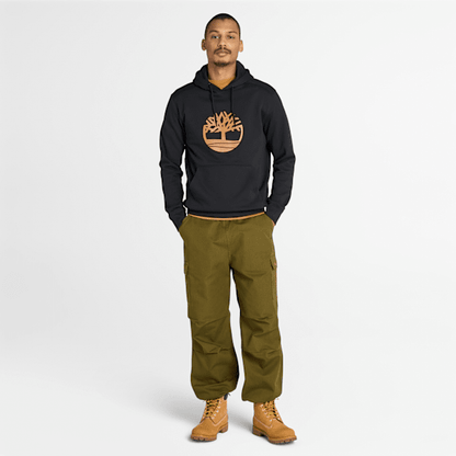 Timberland Kennebec River Tree Logo Hoodie Black/Wheat Men'S