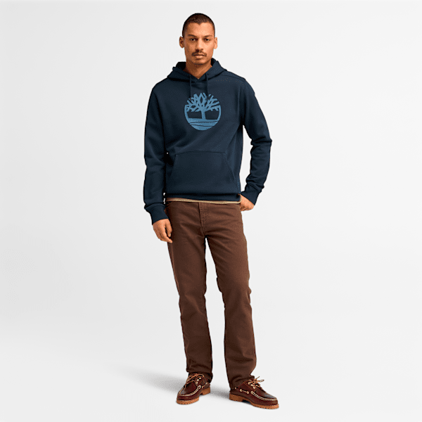 Timberland Kennebec River Tree Logo Hoodie Dark Sapphire Men'S