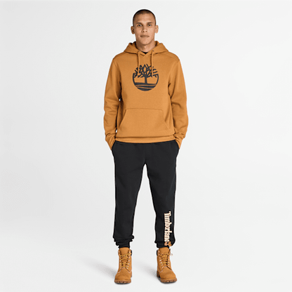 Timberland Kennebec River Tree Logo Hoodie Wheat/Black Men'S