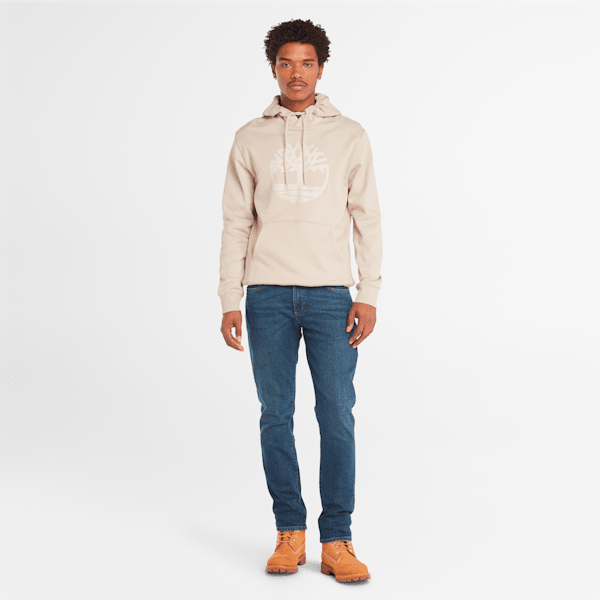 Timberland Kennebec River Tree Logo Hoodie Taupe Men'S