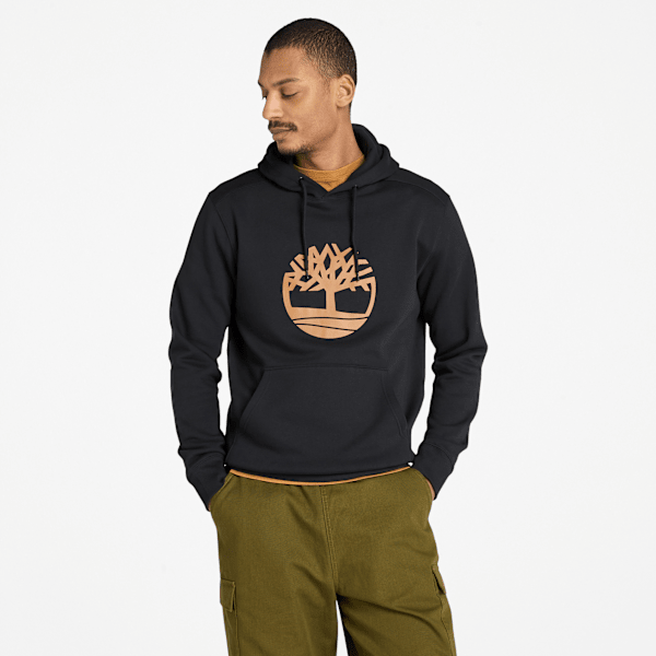 Timberland Kennebec River Tree Logo Hoodie Black/Wheat Men'S