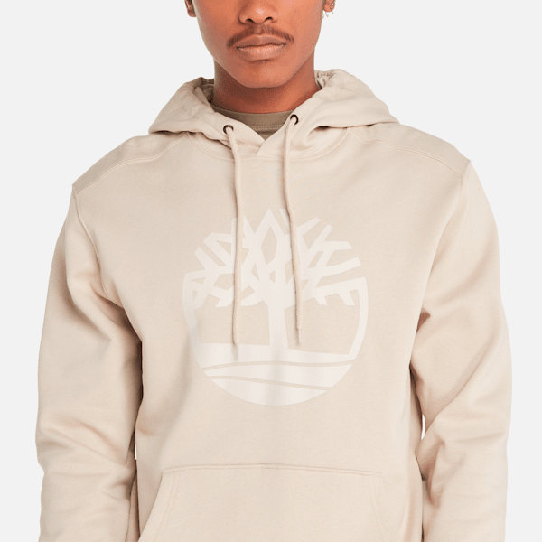 Timberland Kennebec River Tree Logo Hoodie Taupe Men'S