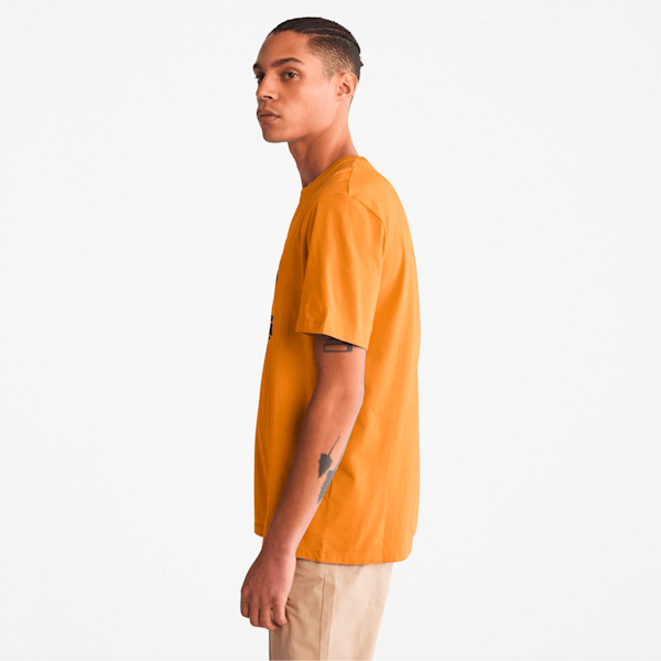 Timberland Kennebec River Tree Logo T-Shirt Wheat Men'S