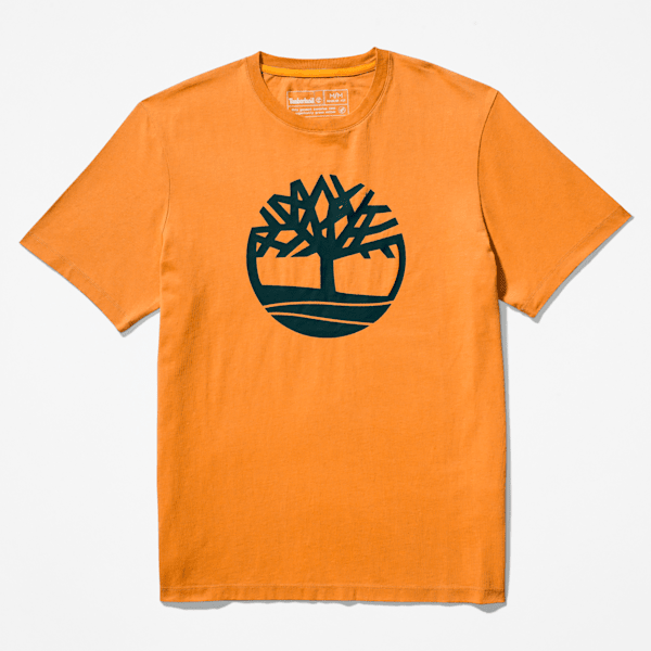 Timberland Kennebec River Tree Logo T-Shirt Wheat Men'S