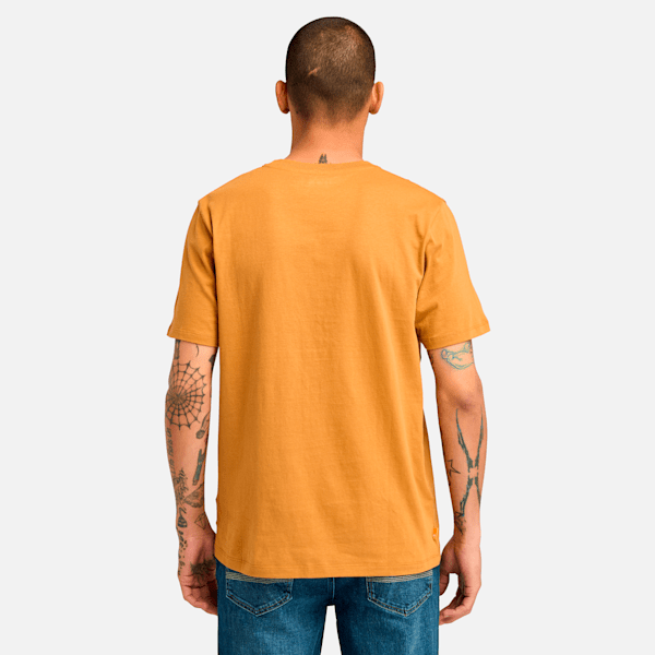 Timberland Kennebec River Tree Logo T-Shirt Wheat Men'S