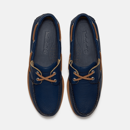 Timberland Lake House Classic 2-Eye Boat Shoe Dark Blue Full-Grain Men'S