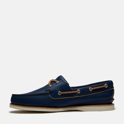 Timberland Lake House Classic 2-Eye Boat Shoe Dark Blue Full-Grain Men'S