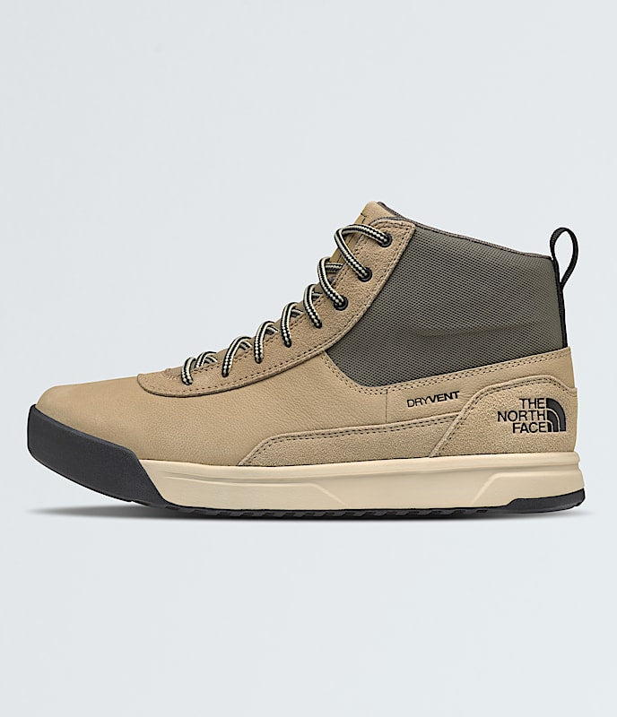 The North Face Mens Larimer Mid Waterproof Boots Khaki Stone