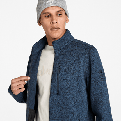 Timberland Melange Fleece Jacket Dark Sapphire Heather Men'S