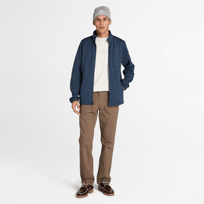 Timberland Melange Fleece Jacket Dark Sapphire Heather Men'S