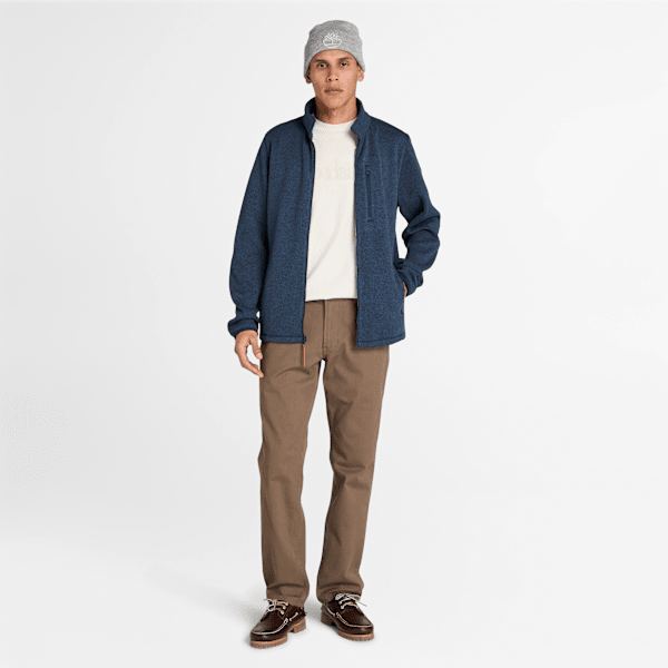 Timberland Melange Fleece Jacket Dark Sapphire Heather Men'S
