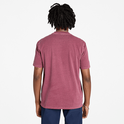Timberland Merrymack River Chest Pocket T-Shirt Burgundy Men'S